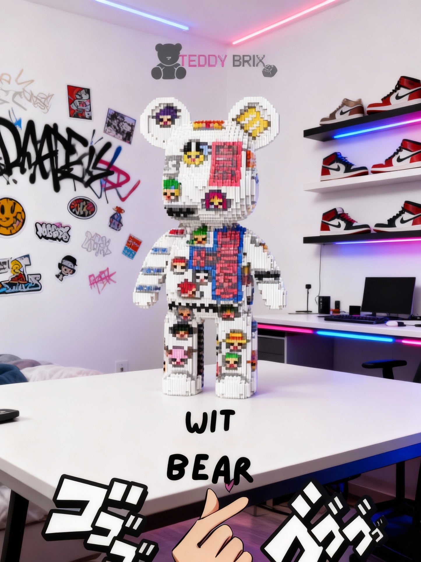 TeddyBrix Originals™ — L’ours géant qui remplace vos écrans !