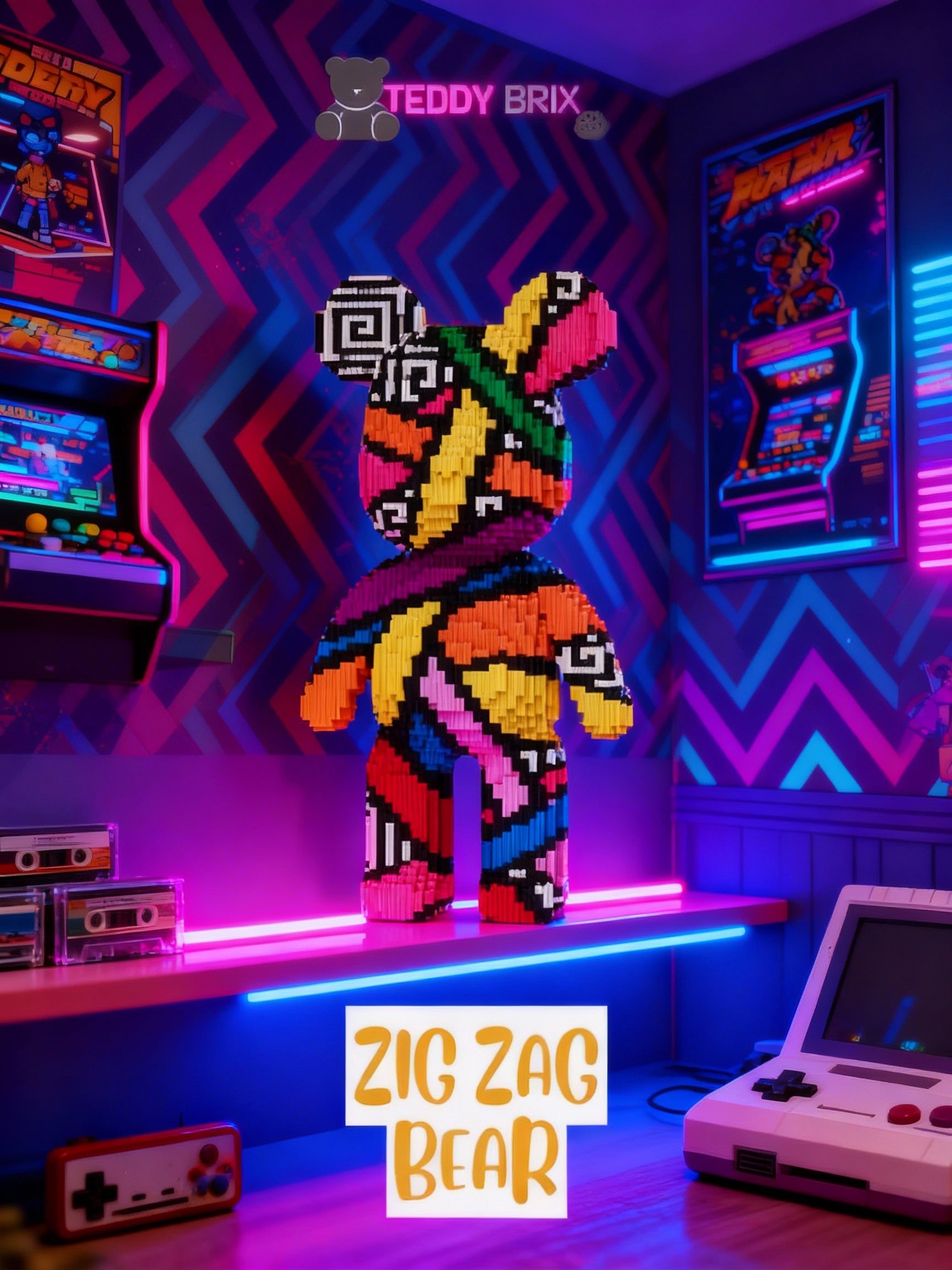 TeddyBrix Originals™ — L’Ours Géant qui offre une alternative aux écrans pour vos enfants !