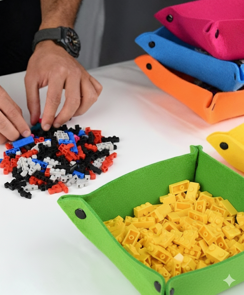 Boîtes de rangement TeddyBrix - Lot de 4