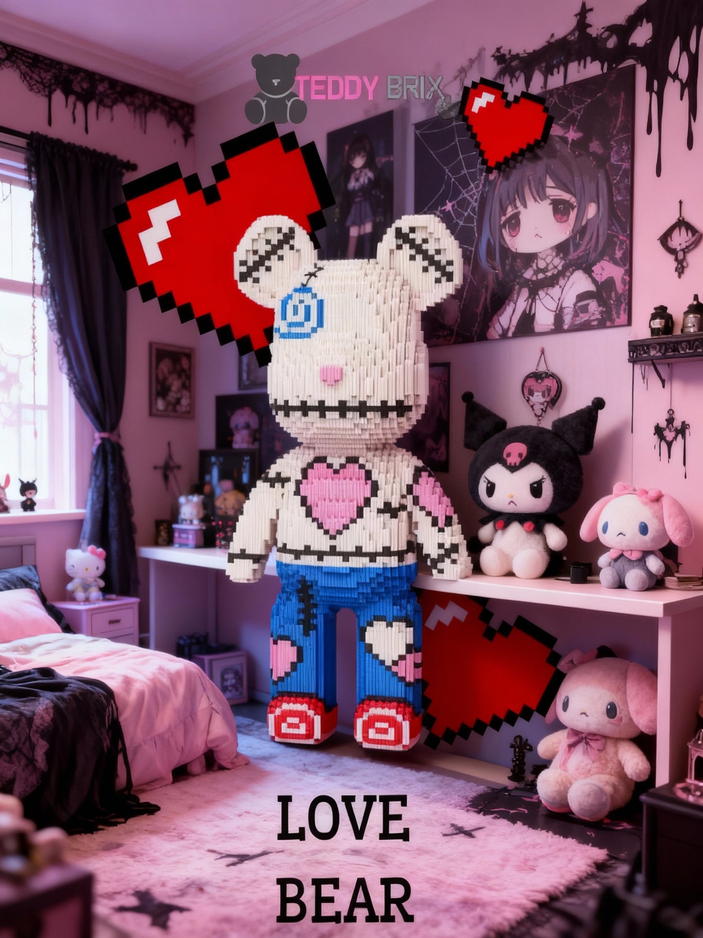 TeddyBrix Originals™ — L’ours géant qui remplace vos écrans !